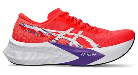 asics magic speed 4 running shoes red purple men s