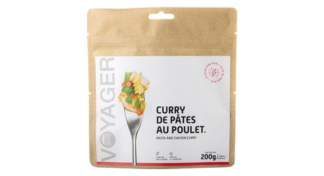 Voyager gevriesdroogde kip pasta curry 200g