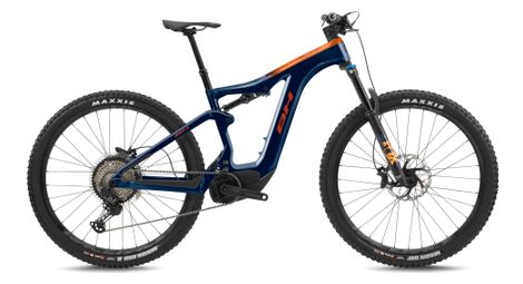 Bh atomx lynx carbon pro 8.7 shimano deore/xt 12v 720 wh 29'' all-suspension electric mountain bike blu/arancione