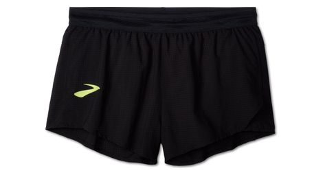 Brooks Pro Kit Herren-Shorts mit Seitenschlitzen, schwarz