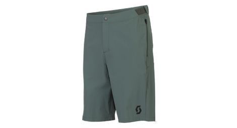 Pantaloncini con pelle Scott Vertic LT Verde da uomo