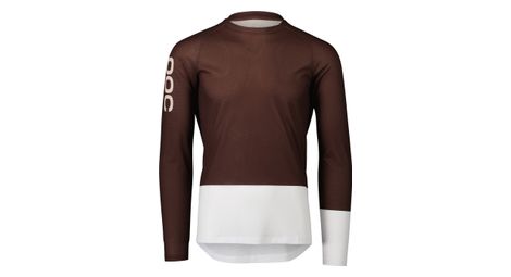 Maglia a manica lunga poc mtb pure brown / white xxl