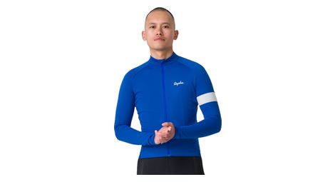 Maillot manches longues rapha core bleu