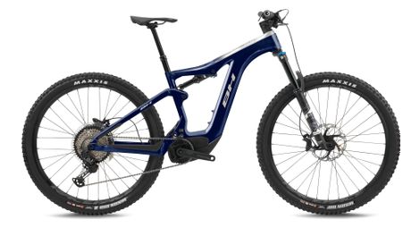 Bh atomx lynx carbon pro 8.7 shimano deore/xt 12v 720 wh 29'' all-suspension electric mountain bike blue/beige m / 165-177 cm