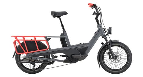 Cannondale cargowagen neo 2 elektrische longtail cargo bike shimano deore 10s 545wh 20'' grijs
