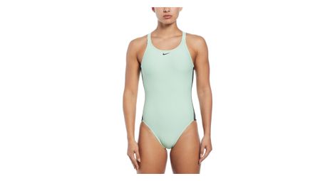 Bañador para mujer Nike Swim Fusion Logo Tape Verde