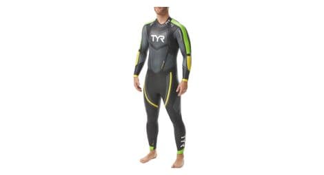 Combinaison néoprène tyr hurricane cat 5 noir/vert/jaune homme