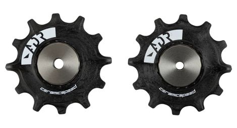 Paire de Galets Ceramicspeed Alpha pour Sram Red D1, Force D2/D1, Rival E1/D1 Noir