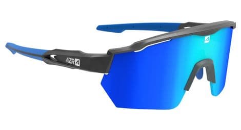 Azr race rx brille matt schwarz / blaues visier