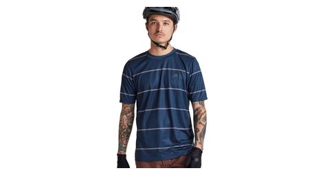 Maillot de manga corta troy lee designs flowline azul