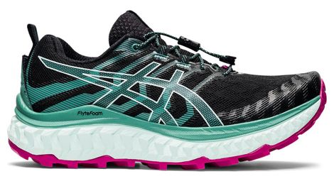 Asics trabuco max laufschuhe schwarz grün rosa damen