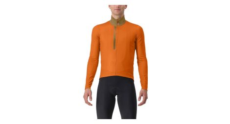 Maillot castelli entrata térmico naranja manga larga