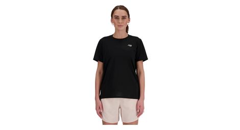 Maillot de manga corta para mujer new balance sport essentials negro