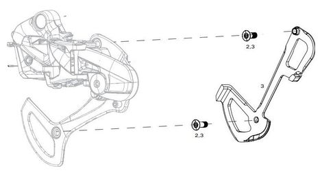 Sram d cowl xx1 eagle axs gabelkopf