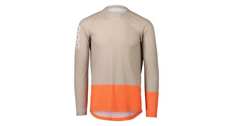 Maglia a manica lunga poc mtb pure beige / orange