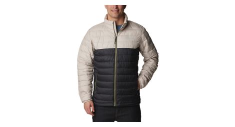 Doudoune columbia powder lite gris clair noir