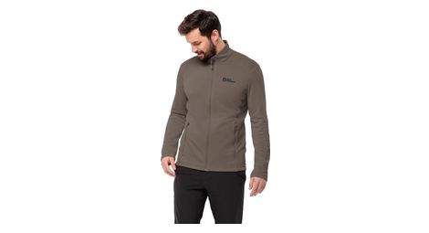 Veste polaire jack wolfskin kolbenberg fz gris