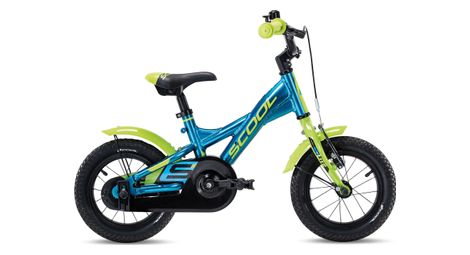 Vélo enfant S'COOL XXlite - 1 vitesse - Bleu/Citron vert
