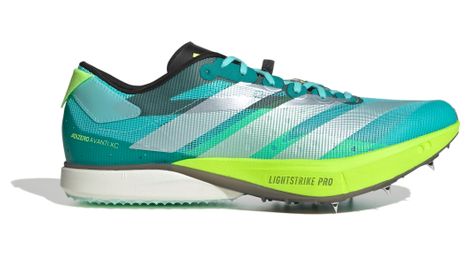 adidas performance adizero avanti xc blue yellow unisex track and field shoes
