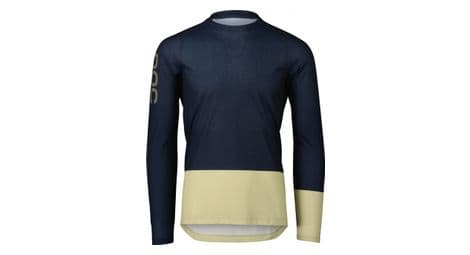 Maillot de manga larga poc mtb pure navy/verde claro