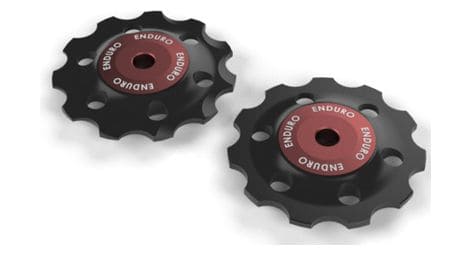 Roulette de dérailleur bearings jockey wheel set zerø-shimano 11 speed-red