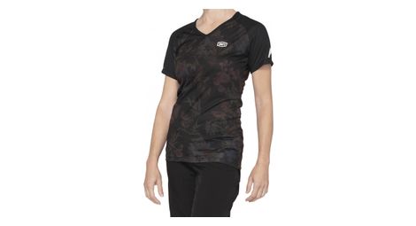 Women's short sleeve jersey 100% airmatic jersey black