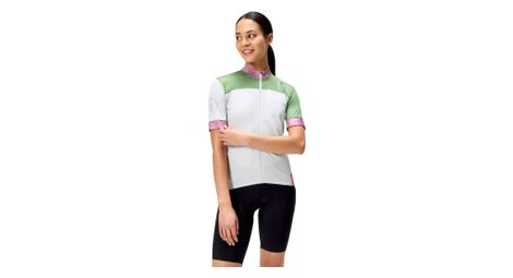 Maillot manches courtes femme endura fs260 blanc/vert