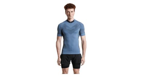 X-bionic twyce race jersey met korte mouwen blauw/zwart heren