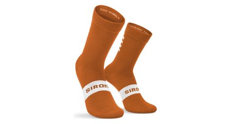 Chaussettes vélo cyclisme homme et femme s1 ochre major marron