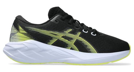 Asics novablast 5 gs hardloopschoenen zwart/geel kind
