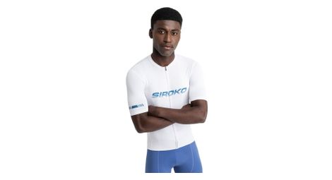 Maillot vélo mesh manches courtes homme cyclisme m8 inertia blanc