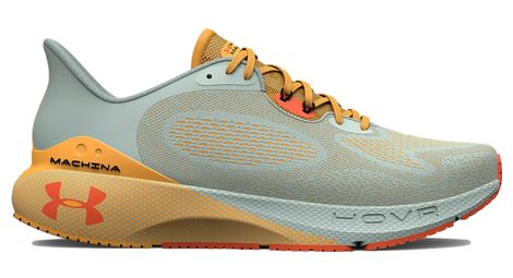 Under armour hovr machina 3 green orange women's running shoes