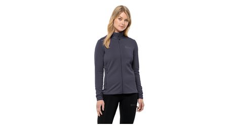 Chaqueta polar para mujer jack wolfskin kolbenberg fz gris