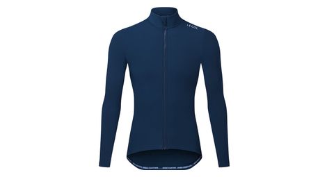 Aqua zero long sleeve pro collar jersey blue