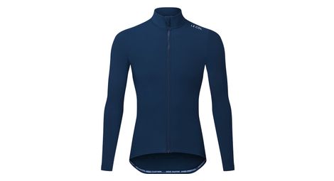 Maillot de manga larga con cuello profesional aqua zero azul