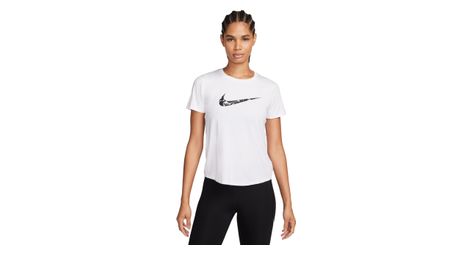 Maglia a manica corta nike one swoosh donna bianco m