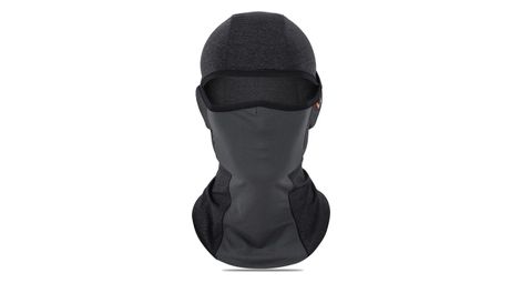 Cachecou masque solaire soie glacée protection totale eté gris foncé