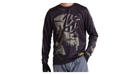 Maillot de manga larga troy lee designs flowline negro