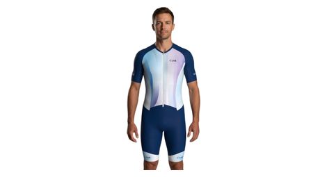 Trifonction de triathlon longue distance hyper respirante - bleu