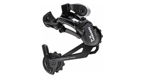 Dérailleur arrière sram x4, 7/8v chape longue aluminium noir