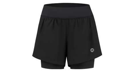 Short 2-en-1 rogelli essential noir femme