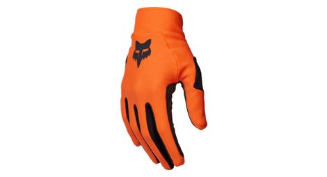 Guantes largos fox flexair naranja