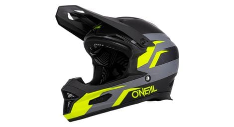 Casco integral o'neal stage negro / amarillo fluo