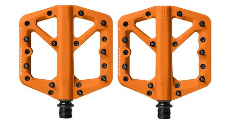 Paire de pédales plates crankbrothers stamp 1 orange