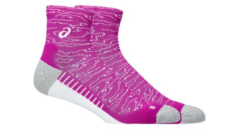 Calcetines asics performance run quarter rosa