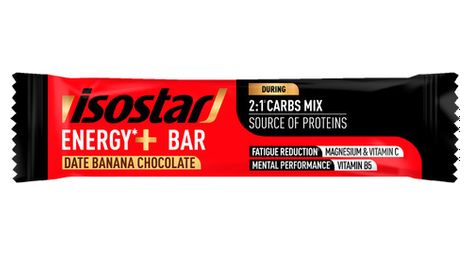 Barre Energétique Isostar Longue Energy +3h Banane/Chocolate - 32g