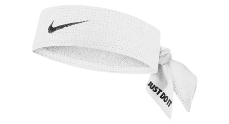 Bandeau nike dri fit head tie terry blanc