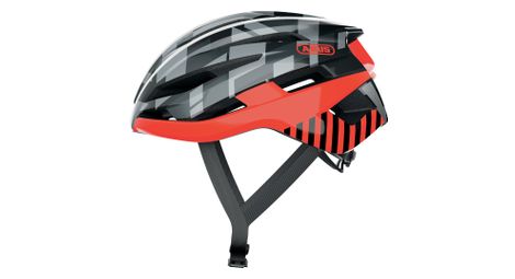 Abus stormchaser helm grau / rot