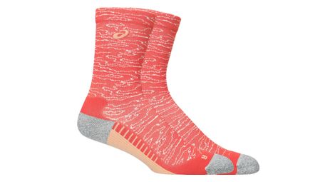 Calcetines asics performance run crew rojo
