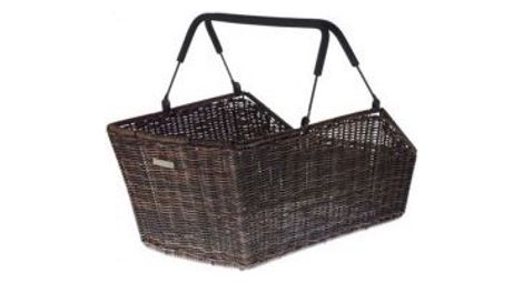 BASIL Fahrradkorb Cento Rattan Look Multi System 49 X 34 X 26 Cm - Braun